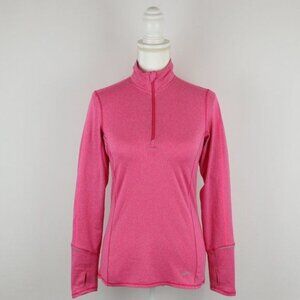 Brooks Dash Women's Small Pink 1/4 Zip Long Sleeve Athletic Pullover